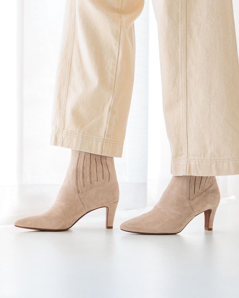 Calandra Beige Dames Chelseaboots